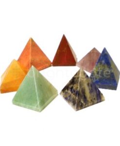Chakra 7 stone Set pyramid