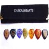 Chakra Engraved Sanskrit Heart Set Metaphysical Chakra Sets For Sale
