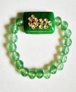 Green Avenurian Beads Fency Bracelet